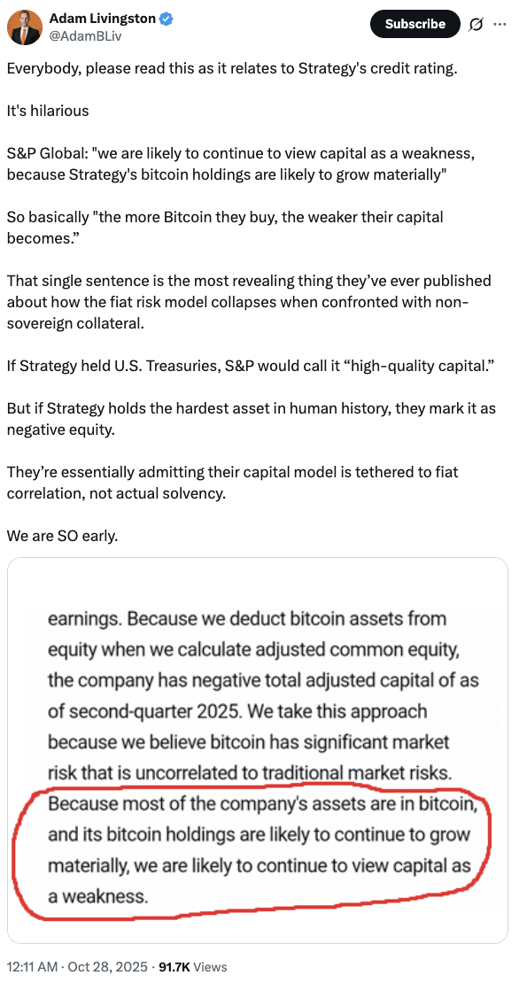 Strategy Expands Bitcoin Holdings to 640,808 BTC Despite S&P Credit Concerns 3 Adam Livingston on Strategy