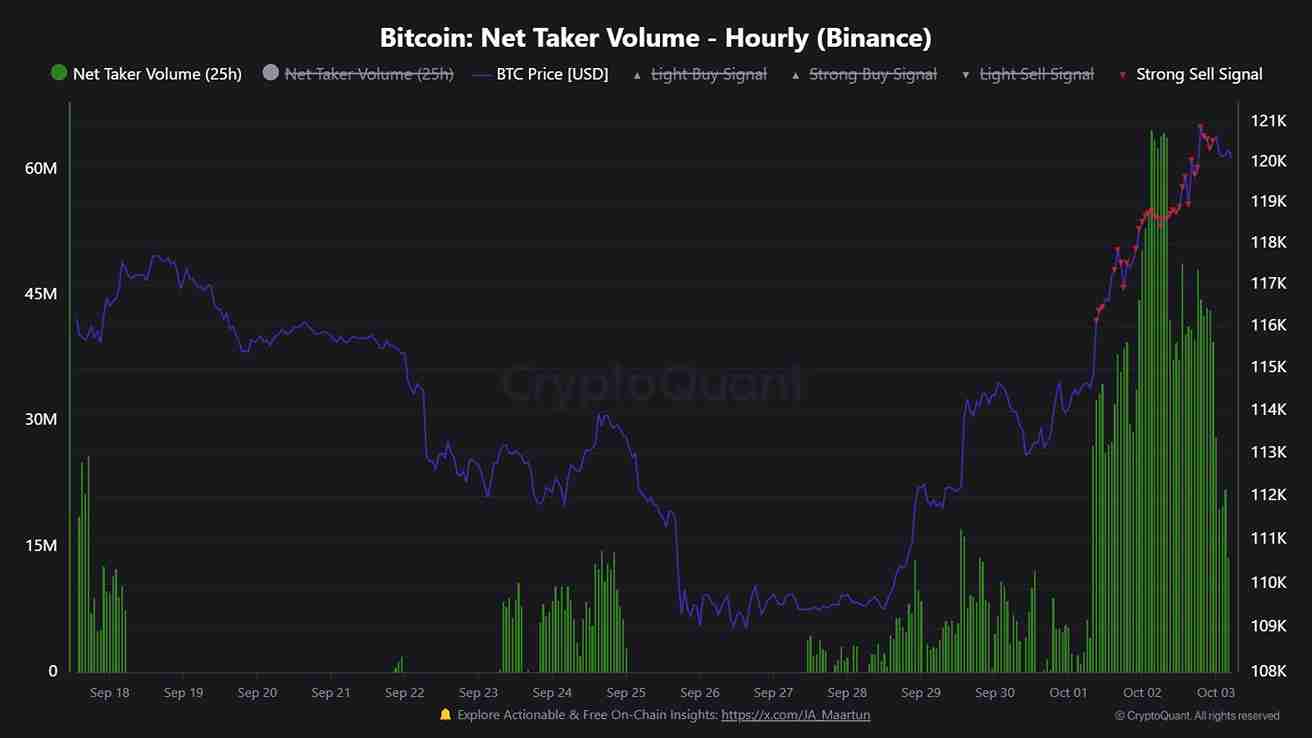 Bitcoin Net Taker Volume 11zon