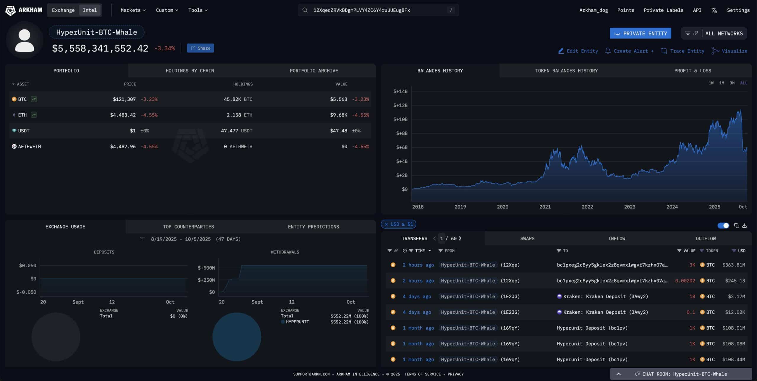 Bitcoin whale wallet