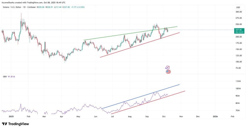 Solana Could See Breakout Near $250 as Rising OBV and $200 Support Point to Upside Toward $300 1 G2wm63zaIAEI6Nv 1