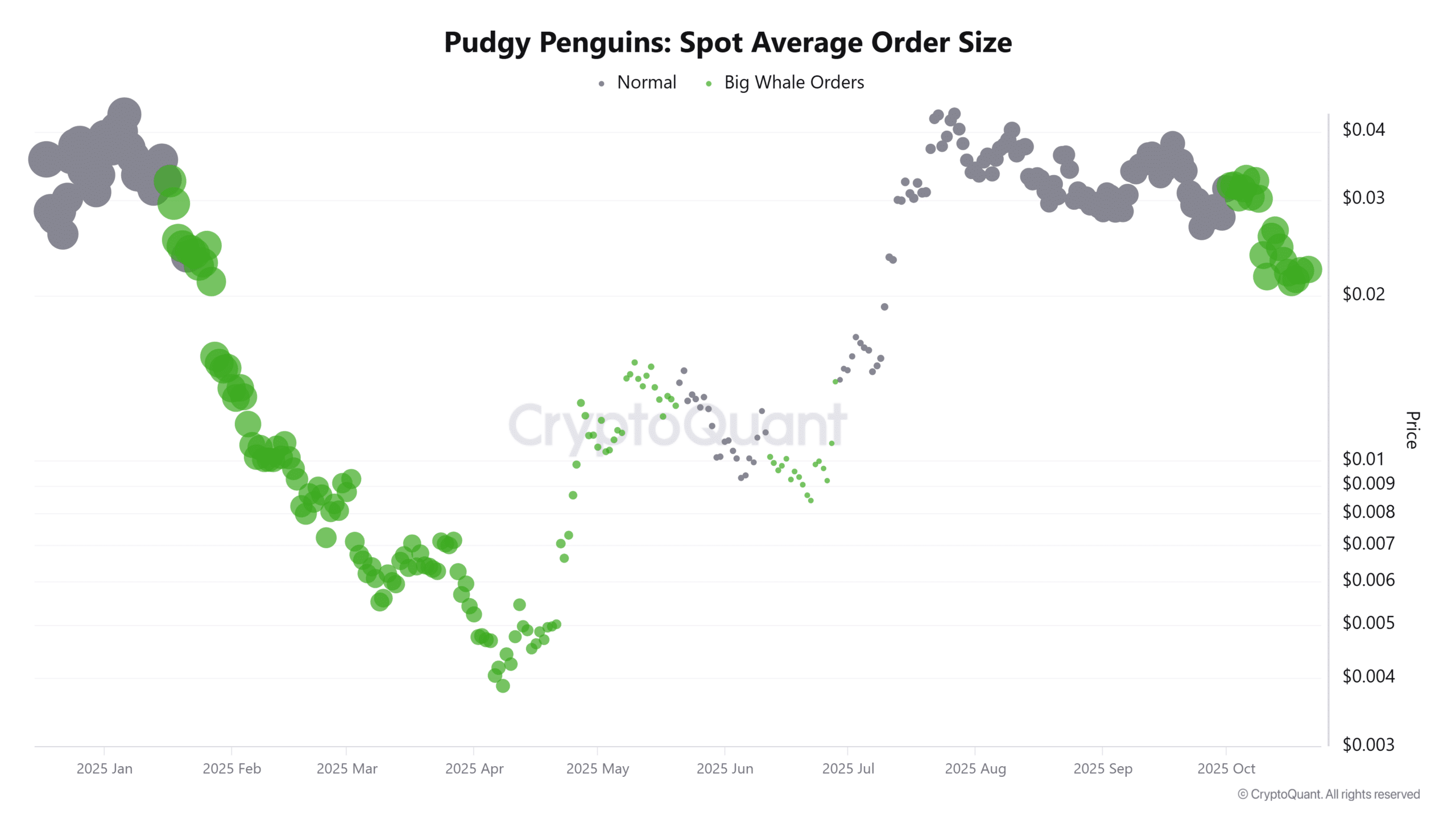 PENGU Signals Potential Bullish Breakout Amid Whale Activity and Outflows 3 PENGU Spot Average Order Size