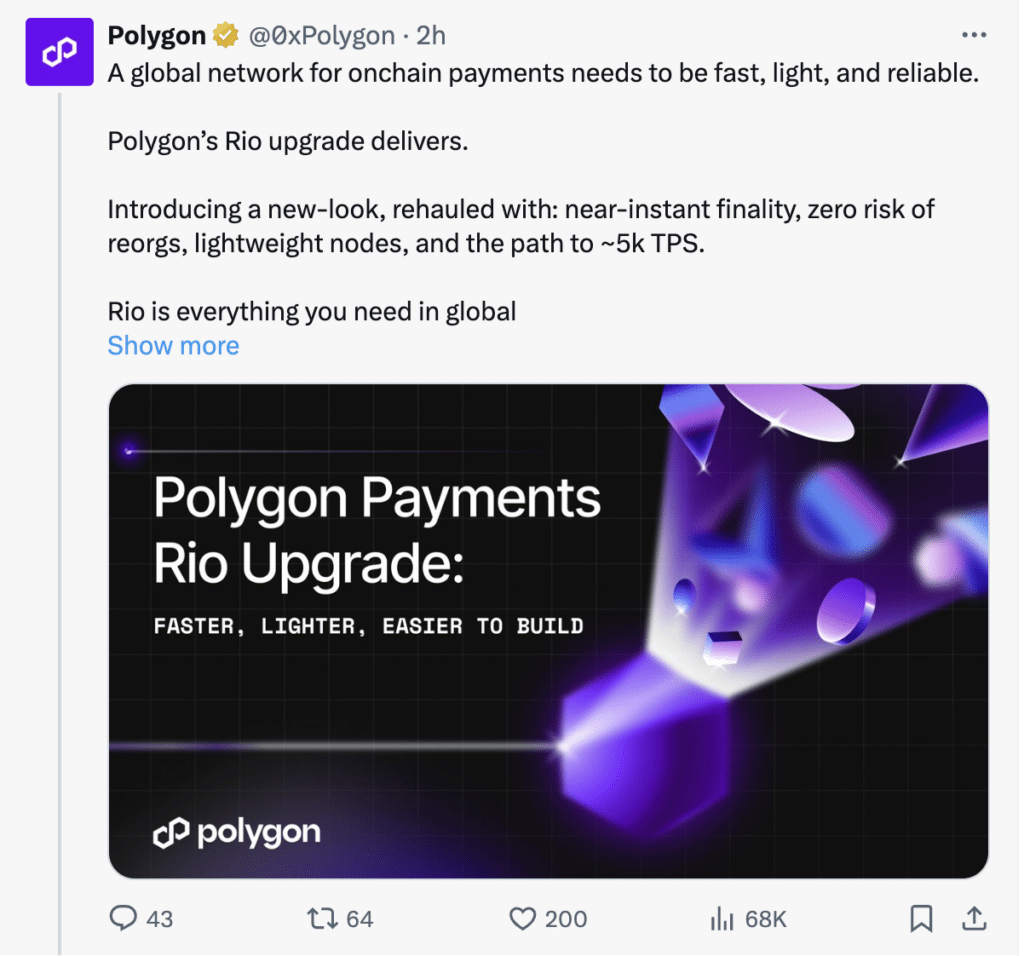 Polygon Rio announcement