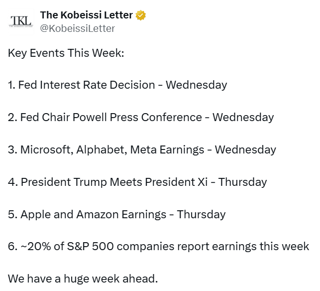 Strong Q3 Earnings Could Divert Risk Capital from Bitcoin Amid Equities Surge 1 crypto week