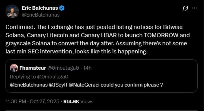 NYSE Set to Launch Solana, Litecoin, and Hedera ETFs During SEC Shutdown 1 ETFs