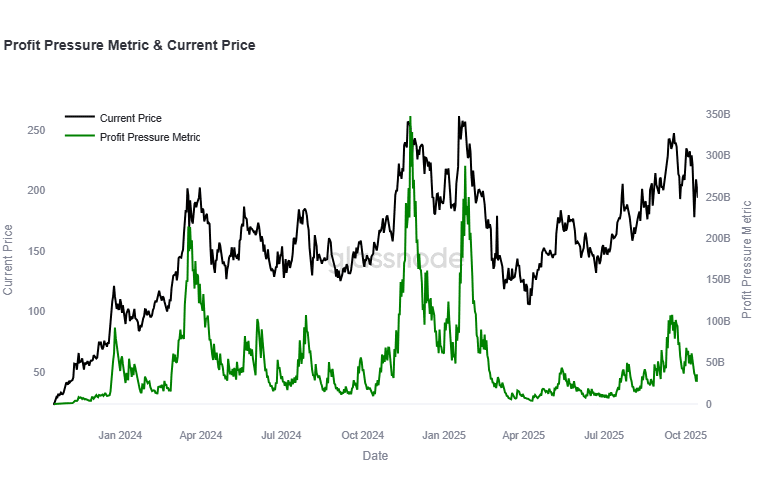 Solana May Find Support Around $180–$190 and Could Rally Above $220 If Bitcoin Clears $117K 3 Solana Profit Pressure