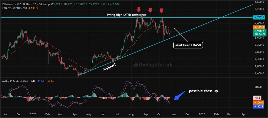 Ethereum Holds Key Support Near $3,900 as Analysts Project Gradual Rise to $10,000 by 2028 2 image 77