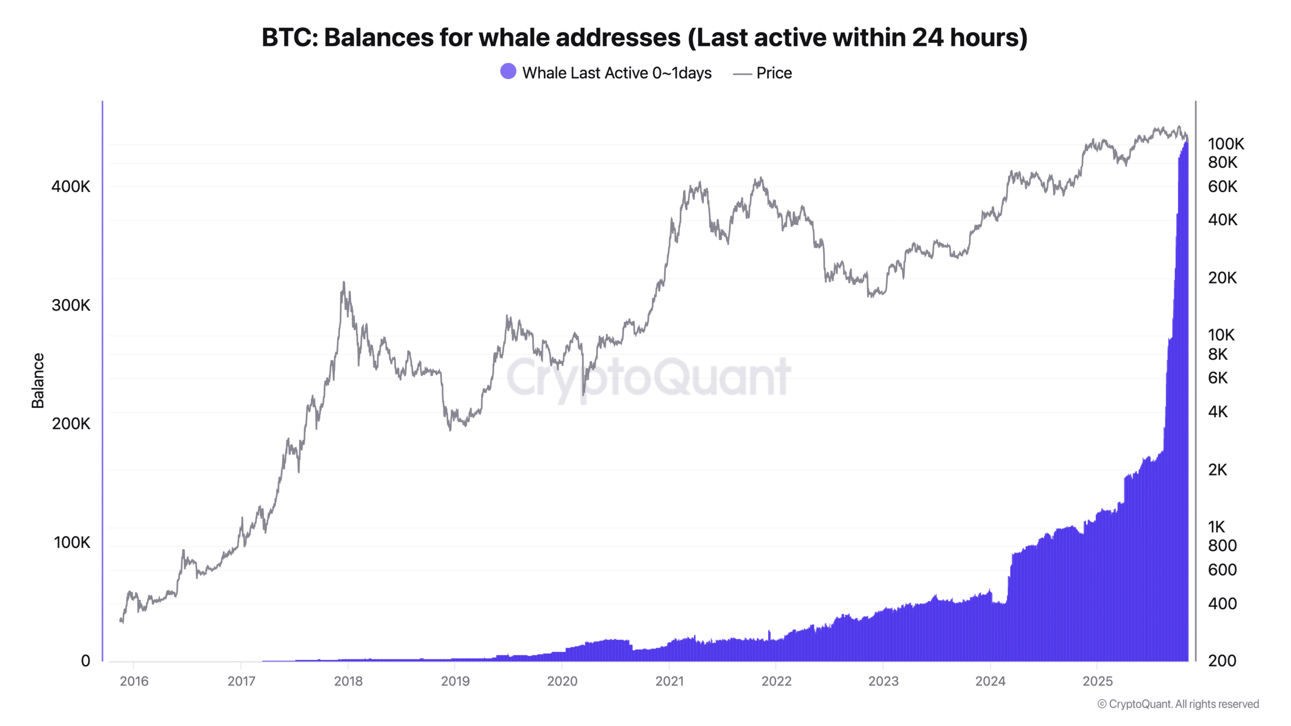 Bitcoin active whales