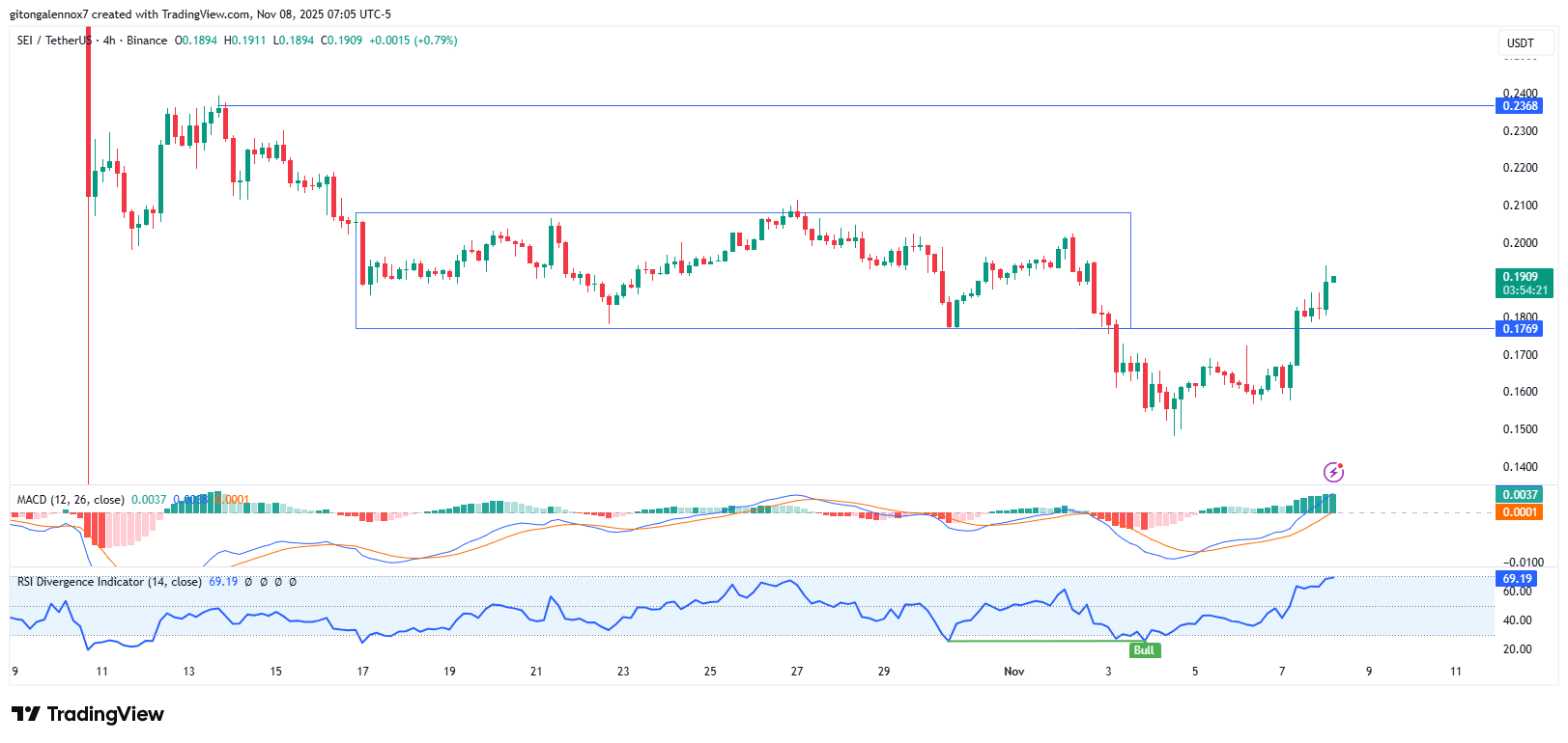 SEI Surges 19% Amid Whale Accumulation and Binance Validator Role, May Retest $0.21 1 SEI