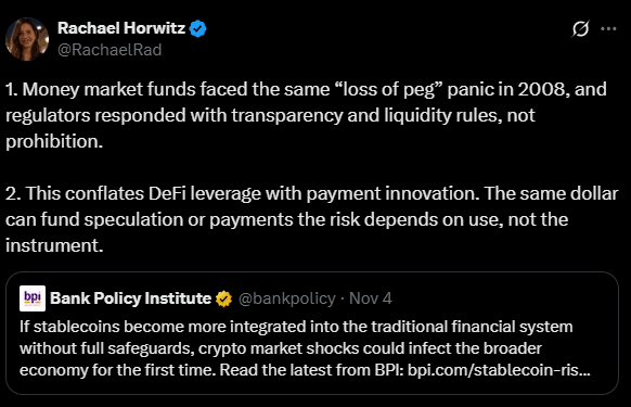 BPI Warns of Potential Stablecoin Yield Risks After USDe Depeg Event 3 Bank Policy stablecoins